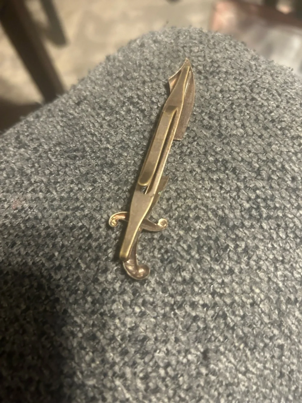 Freemason Tie Bar Vintage Scimitar Shriners Tie Clip Mid Century